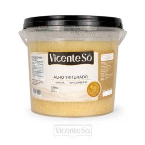 Alho triturado Vicente Só - 3,0kg